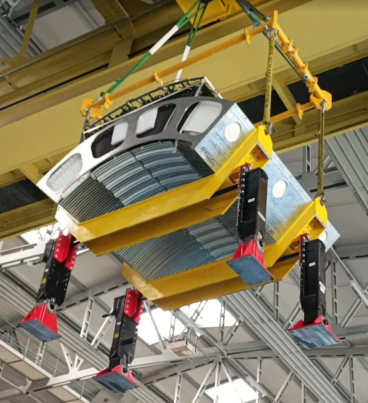 Prototype of the calorimeter instrumenting the decay region.